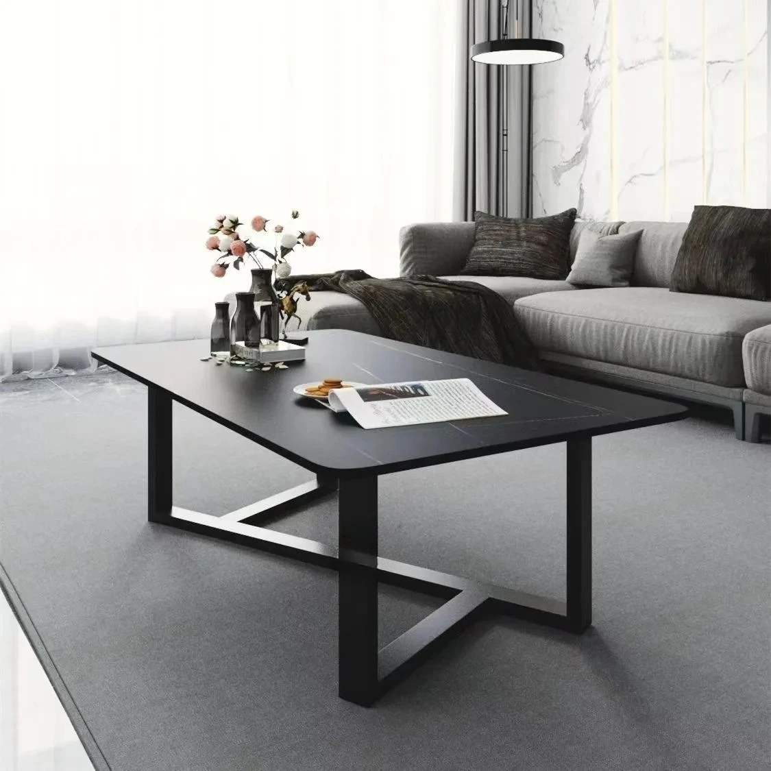 

#Modern Living Room Home Sofa Tea Bedside Bedroom Dining Modern Size Corner Coffee Side Table