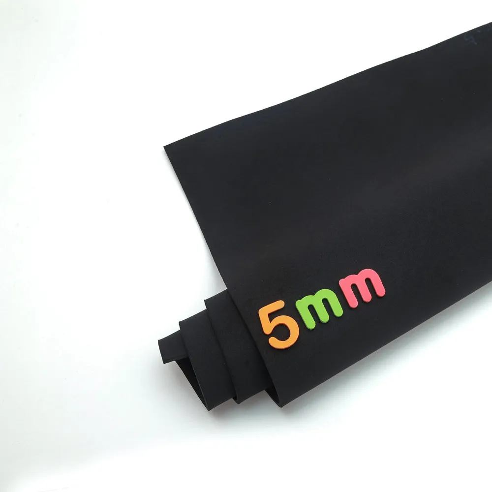 

SBR Neoprene Sewing Cloth, Black Stretch Fabric, Other Fabrics, Waterproof, Polyester Tricot, 5mm Extra Thick