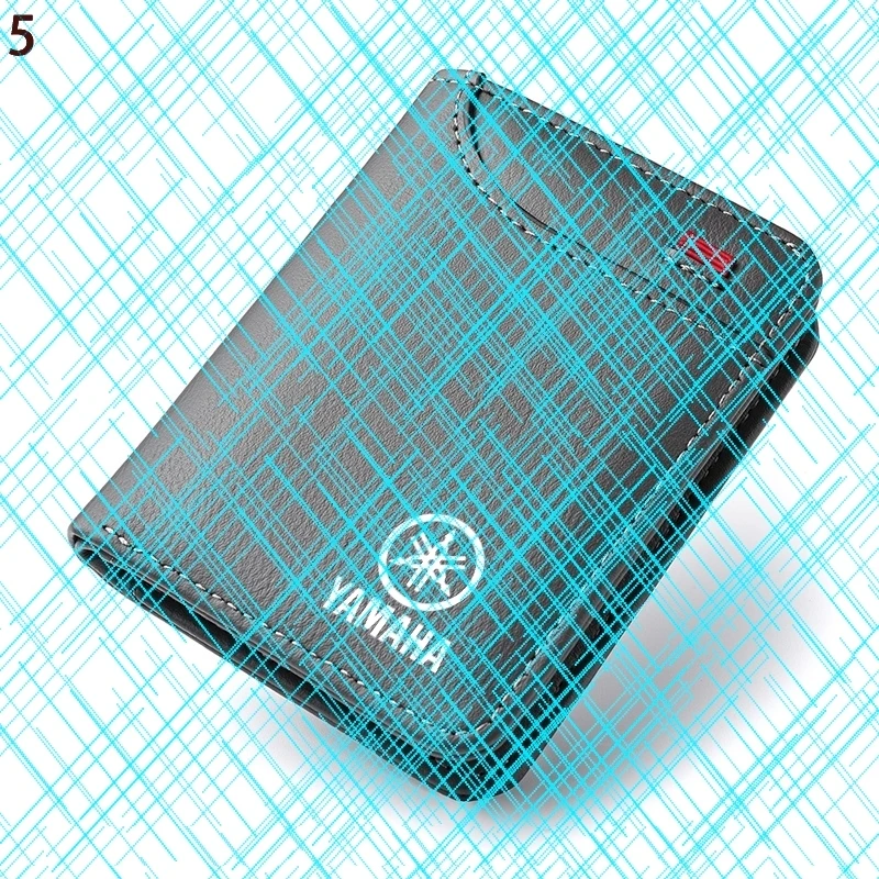 

Мягкий кожаный кошелек с эмблемой мотоцикла, мини-кошелек для кредитных карт, портативный маленький кошелек для Y-a-m-a-h-a R1 R3 Mt-09 Mt07, аксессуары