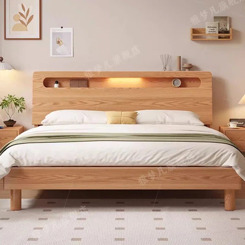 Princess Sleeping Bed Double Bedroom Massage Girls Design Beauty Bed Storage Luxury Floating Wooden Cama Lounge Suite Furniture