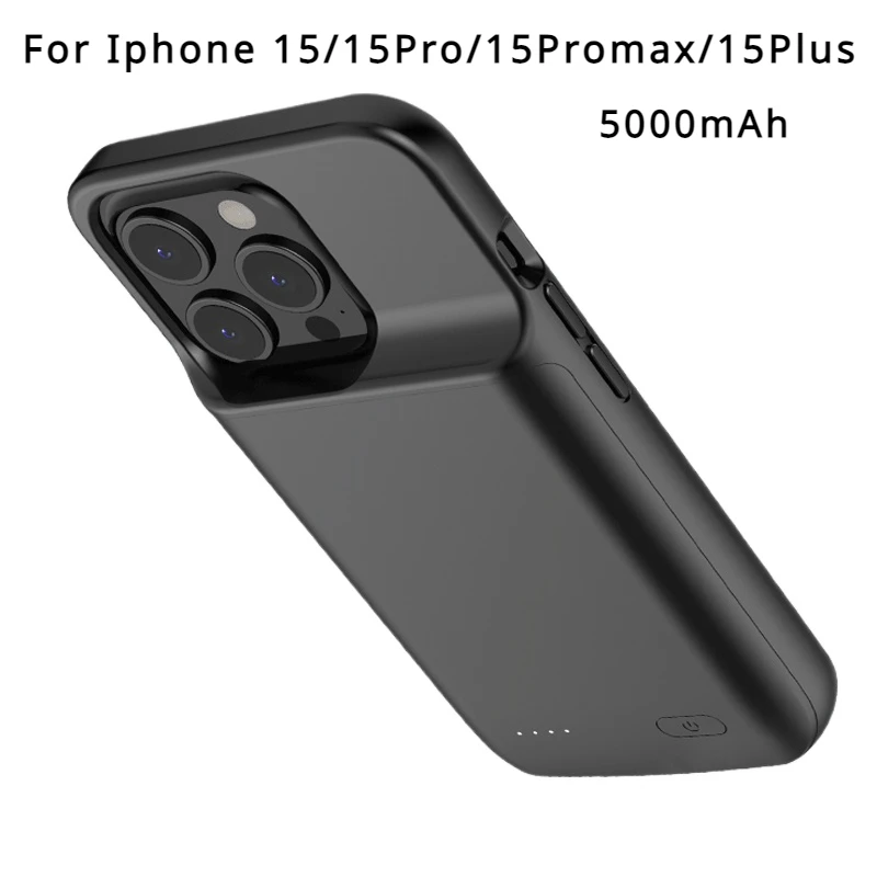 

Чехол для зарядного устройства для IPhone 15 Pro Max Plus, чехол для внешнего аккумулятора, чехол для зарядного устройства, внешние аккумуляторы для Iphone