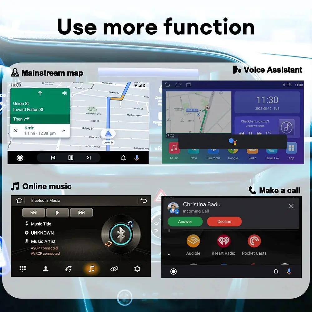 For Renault Carplay Mini Box Wired to Wireless Android Auto AI Box Car Smart Convert BT Wifi For Car Radio with Wired CarPlay ﻿
