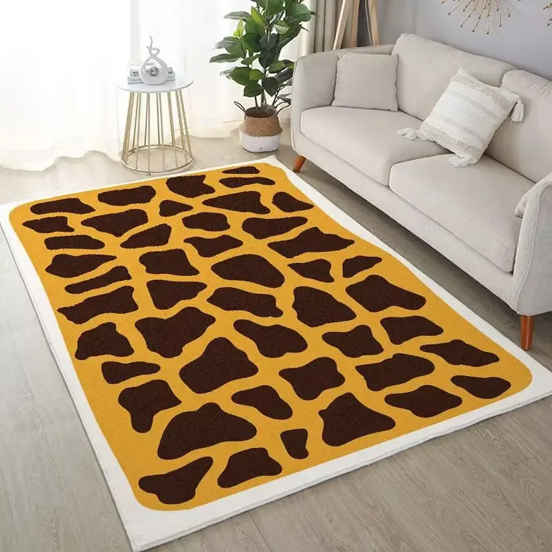 Leopard Print Pattern Bedroom Decor Carpet Large Area Carpets for Living Room Thick Plush Lounge Floor Mat Fluffy Soft Study Rug