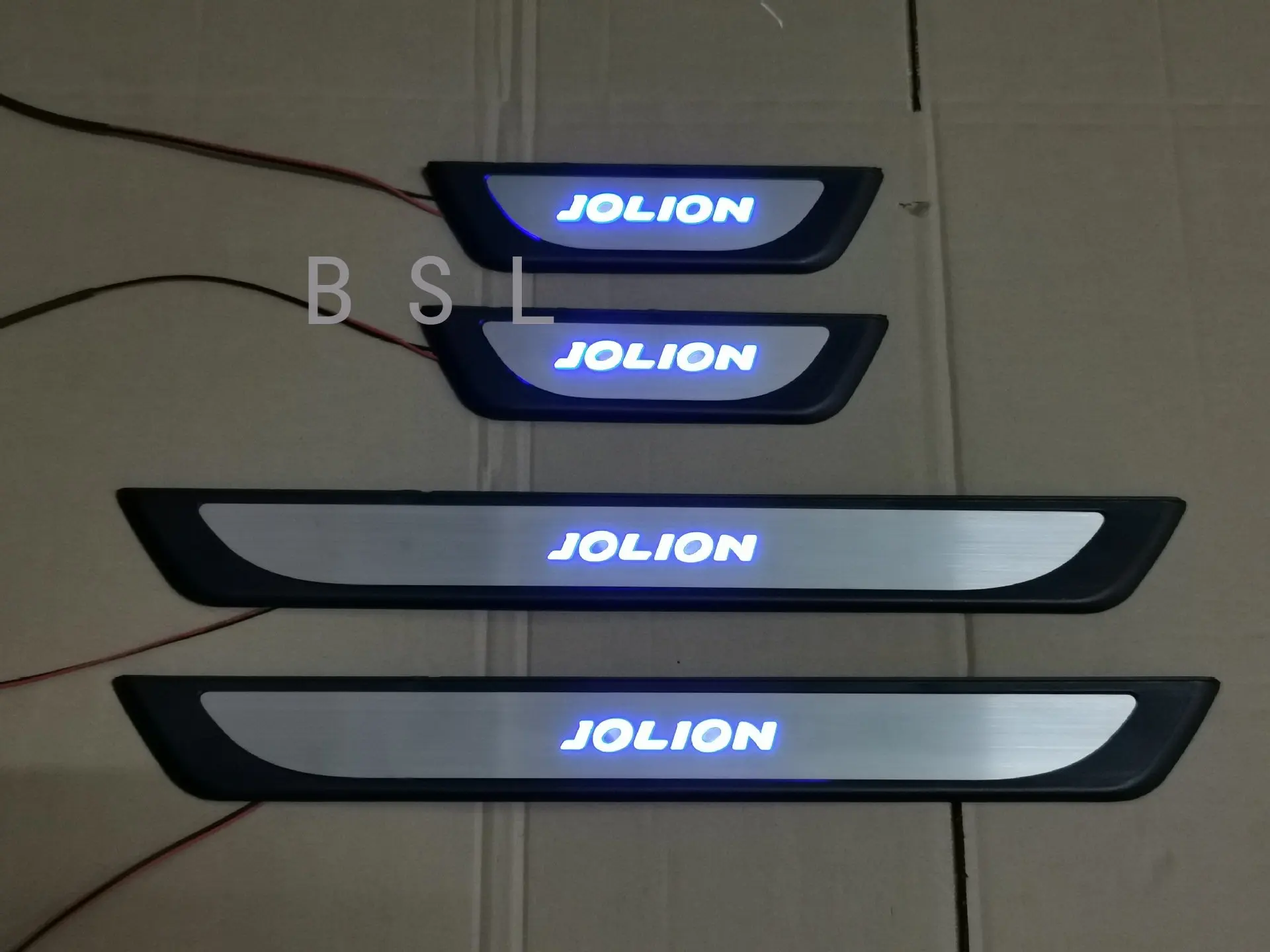 For Haval JOLION 2021 2022 Car Accessories 4pcs/Lot ABS Stainless Steel LED Door Sill Pedal Scuff Plate