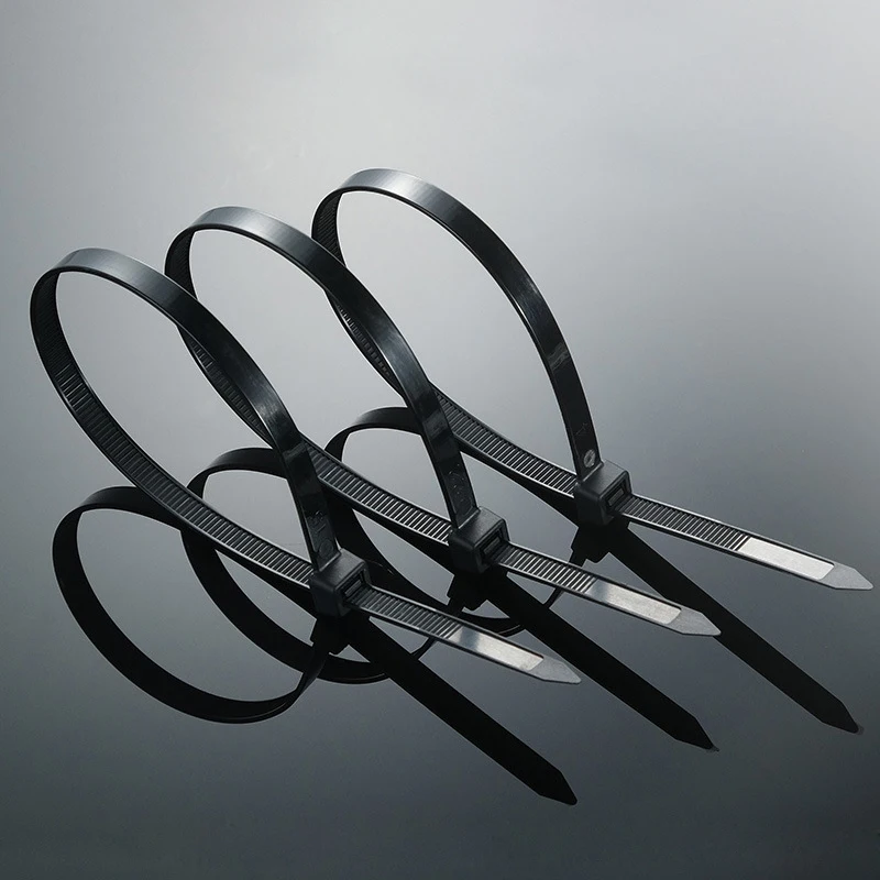 100 قطعة من ربطات الكابلات، تصميم متعدد الأغراض ذاتي القفل، ربطات سلكية قوية لا تتراجع