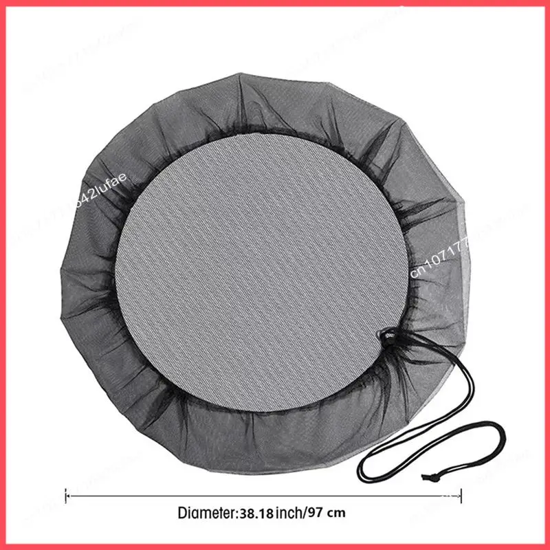 B52C Rain Barrel With Drawstring Rain Collection Barrels Netting Screen To Keep Leaves And Debris Out