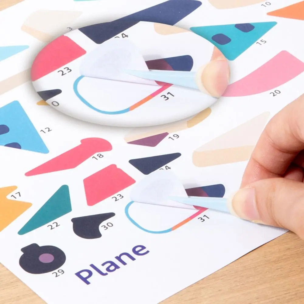 Paper 3D Geometric Sticker Books Educational Handmade DIY Paste Material Kit Montessori Cartoon Animals Sticker Book