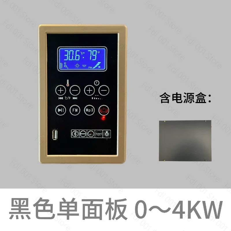 LCD Sauna Room Thermostat Sweat Room Wellness Energy Chamber Controller High-Power 100~240V Plug-in Type
