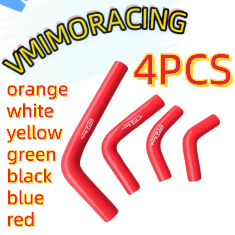 

4PCS Silicone Radiator Hose For Honda CRF250R CRF250X 2004-2009 CRF 250 R X 7 colours Tube Kit 2004 2005 2006 2007 2008 2009