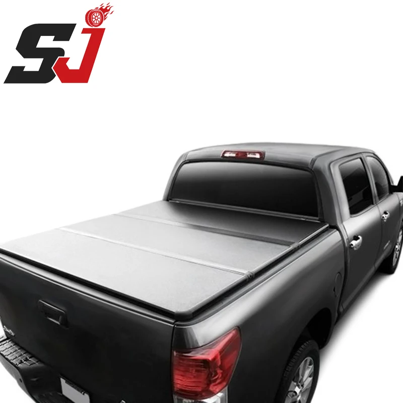 Manufacturer New Design Car Exterior Accessories Pickup Tonneau Hard Three-Fold Trunk Cover For Hilux Dmax Navara