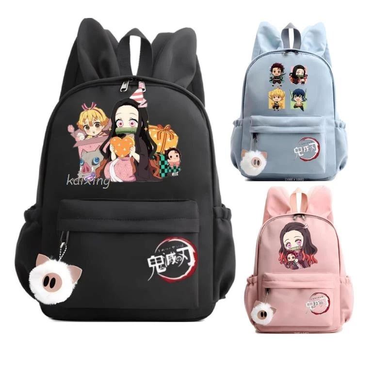 

Backpack Anime Demon Slayer for Kids Girls Boys Student Teenager Children's Rucksack Women Casual School Bag Kids Birthday Gift