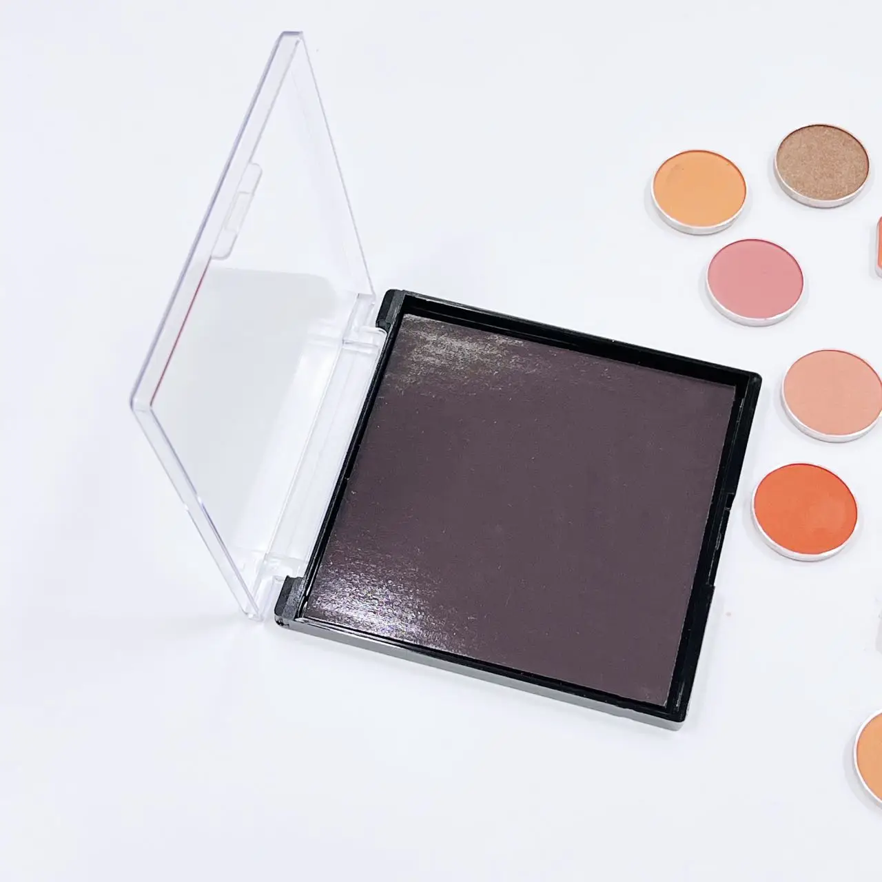 Square Size Makeup Cosmetic Eyeshadow Empty Magnetic Palette Case Box for Blusher Bronzer No Pans