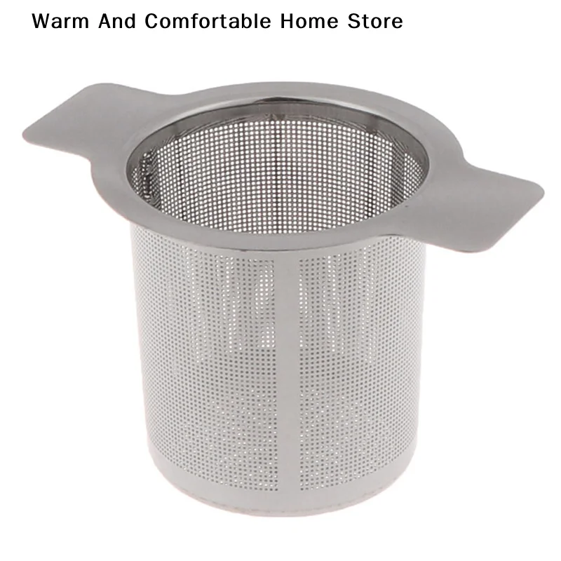 【SE】304 Stainless Steel Double-ear Tea Leak Household Double-handle Tea Filter Tea Filter Tea Set Accessories Mate Infuser Bar