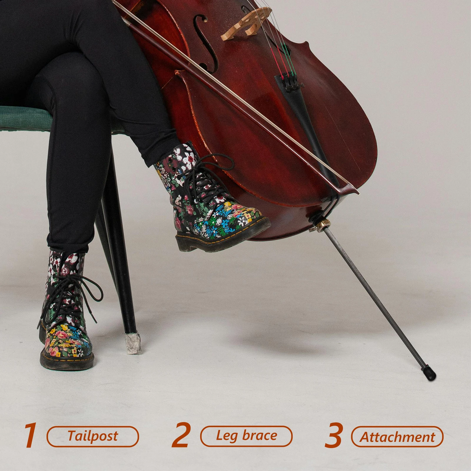 

5pcs Tailpin Non-Slip Pad For Double Bass Endpin Rubber Tip Stopper Replacement Upright Bass Parts Instrument Accessories