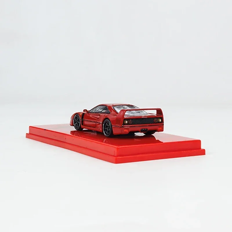 Liga Die-Cast Sport Vehicle Collection, obras de asfalto, Lightweight Model Car F40, versão Racing, vermelho, 1:64