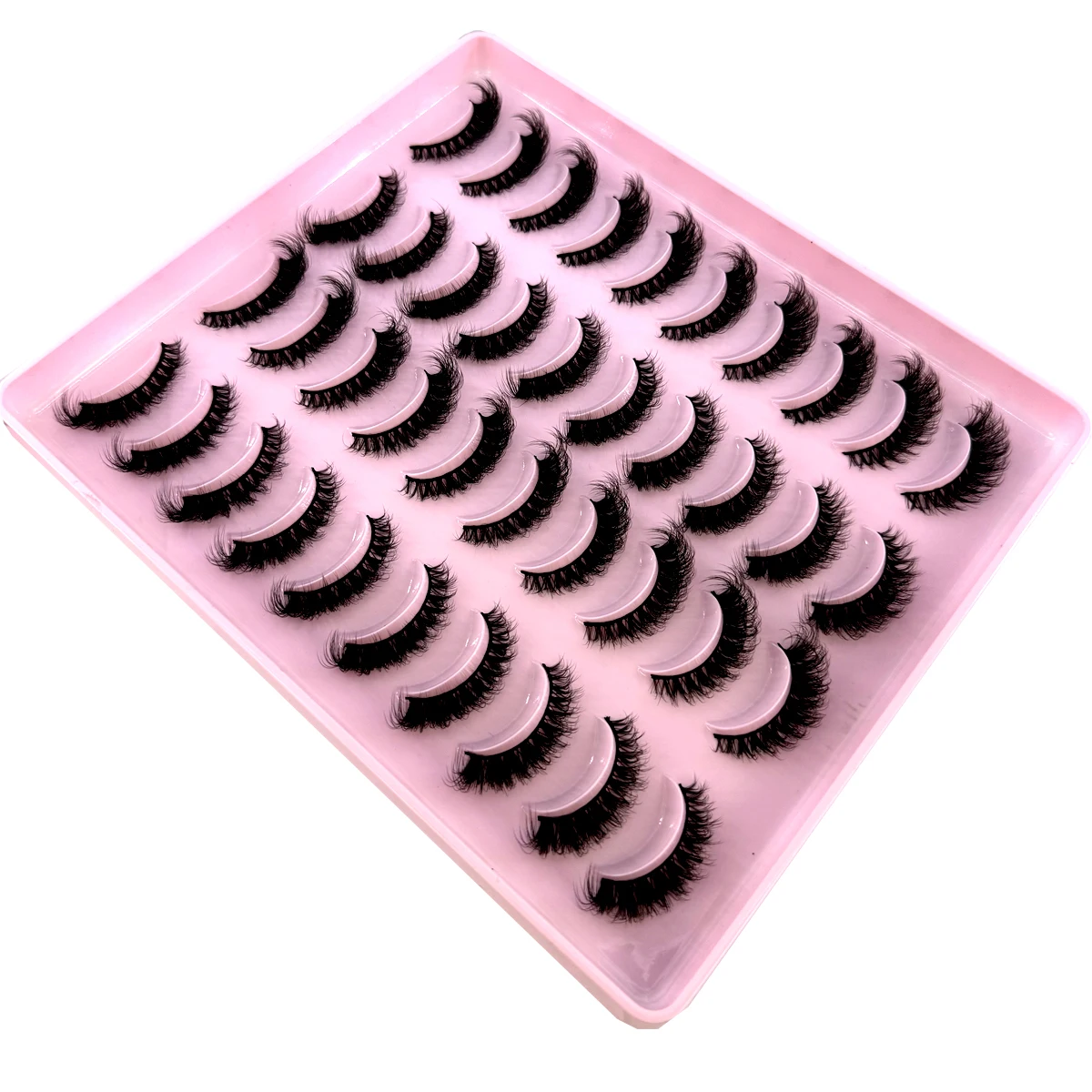 Natural 3D Mink Lashes 20Pairs Eyelashes Dramatic False Eyelashes Faux Cils Makeup Wholesale Fake Eyelash Extension maquiagem