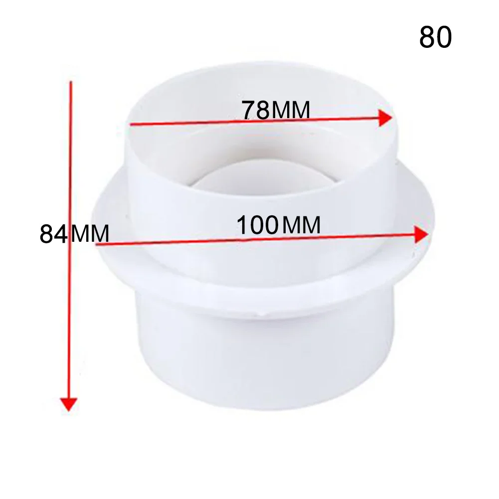 Unidirectional Check Valve For Efficient Bathroom Ventilation Prevent Backflow Protect Against Mosquito Invasion