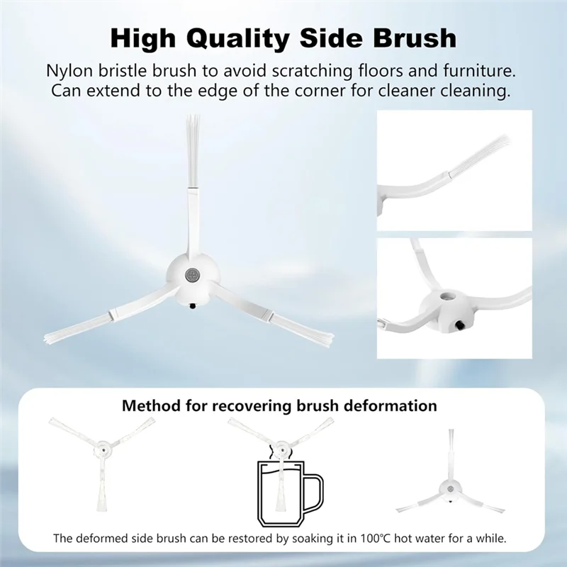 A24p 22 peças para roborock qrevo s/qrevo pro/qrevo maxv acessórios para aspirador de pó escova lateral principal filtro hepa saco de pó