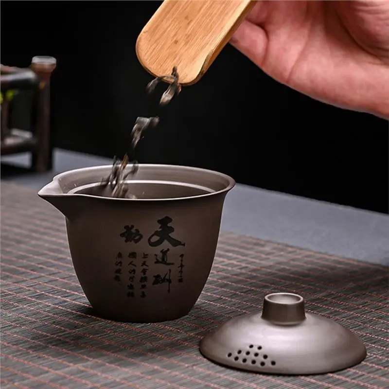 A44Z-1 Set Portable Teapot Teacup Set With Travel Kit Teaware Outdoor Teapots Chinese Tea Set Portable