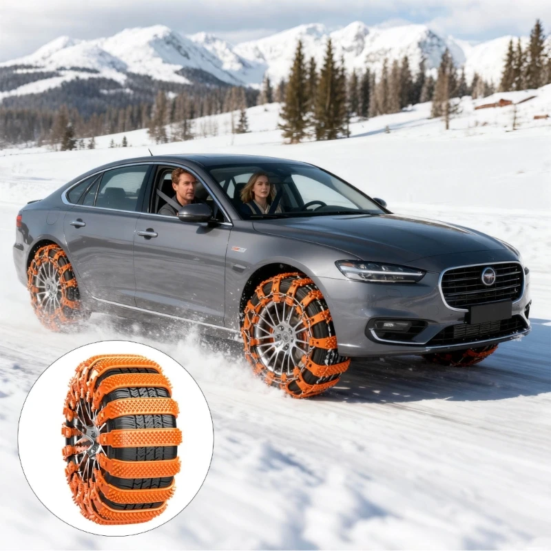 

10PCS Strong Flexible Tire Snow Fetters TPU Substance Worldwide Automobiles Trucks SUVs Strong Against Slip D7YA
