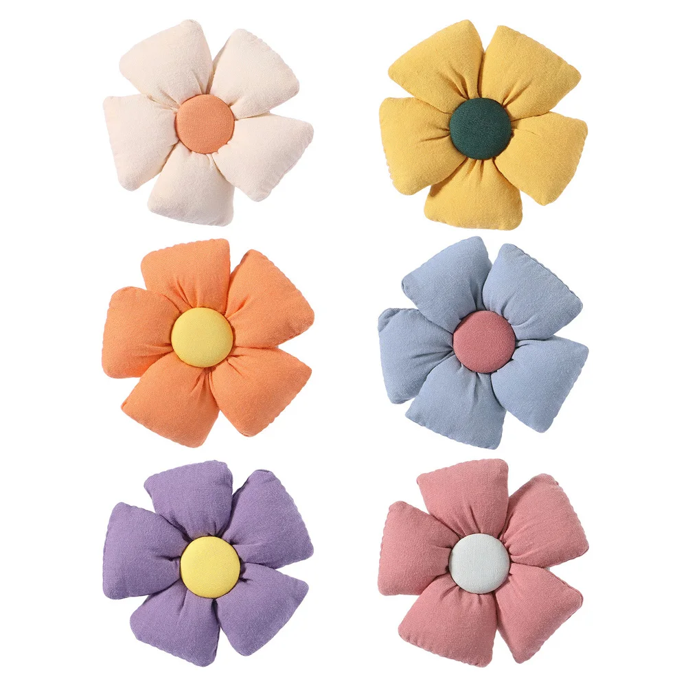

6 Pcs Sunflower Hair Clips Fabric Accessories for Girls Easy to Wear Suitable for All Hair Styles