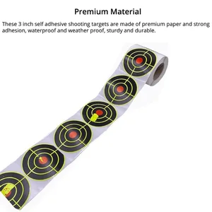 Self-adhesive stickers, target paste, splash paper, amplifier, reactivity, splatter, practice, 1 roll, 100, 200pcs 10 Main Sales Ammunition - №3