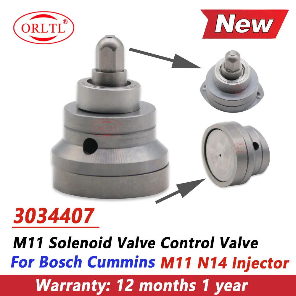 New Control Valve 3034407 M11 Injector Solenoid Valve For Bosch Cummins N14 QSN14 Diesel Engine Excavator 3084589 3087557 309504