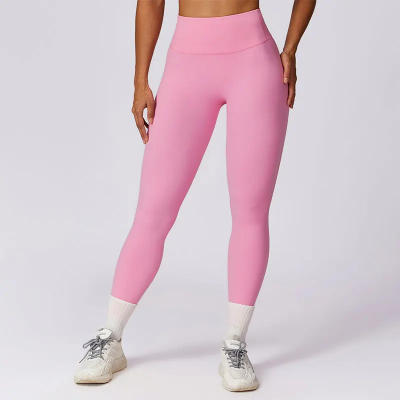 Legginsy do jogi damskie Fitness do biegania wąskie spodnie o wysoką talią Push Up legginsy sportowe siłownię sportowe szybkie suche bieganie