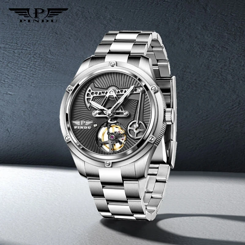 

2023 Relogios Masculinos Pindu Design Mens WatchesSapphire glass Top Brand Machine Watch Men Business Clock Men Miyota 8215+Box