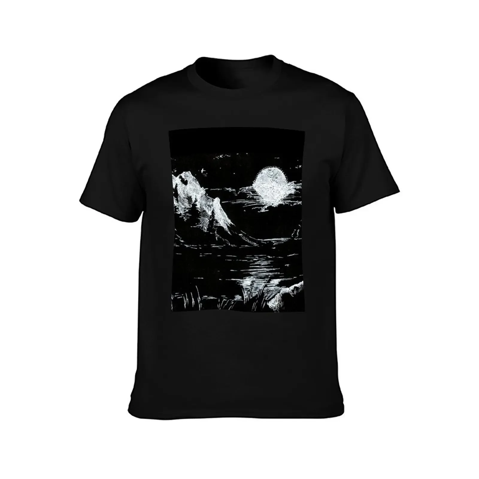 Moonlit Lake T-Shirt anime clothes designer shirts man t shirt mens designer clothes