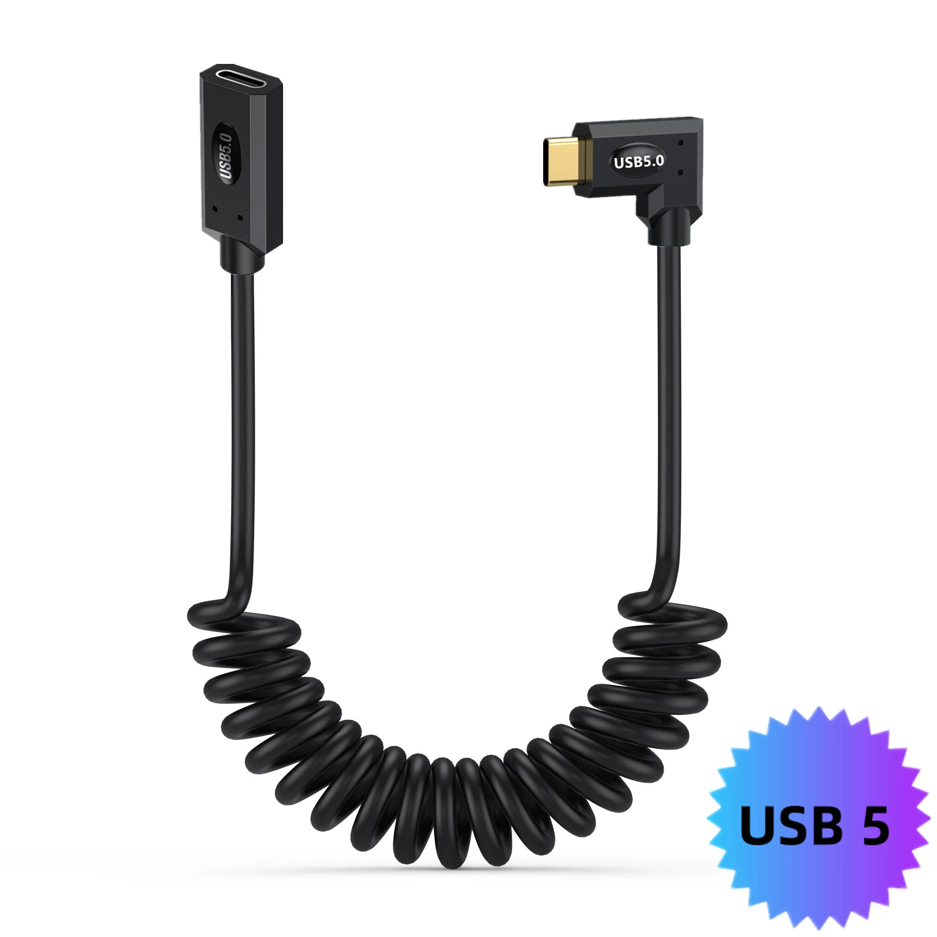 

USB Type-C Male to Female Extension Cable 80Gbps Scalable 240W 5A 40V Data Cable Lightning Multifunctional 16K60HZ 1.8m/6ft