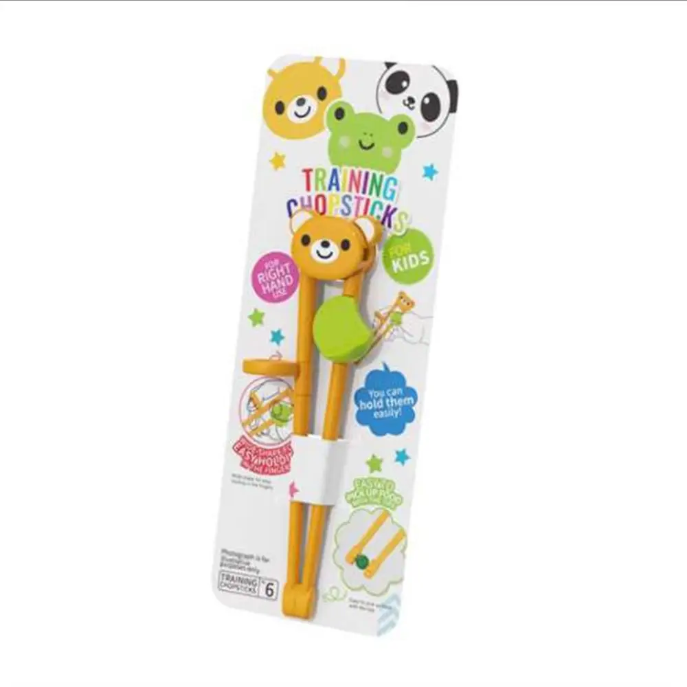 

Adorable Useful Frog Bear Animal Cartoon Tableware Baby Practice Helper Eating Training Tools Chopsticks