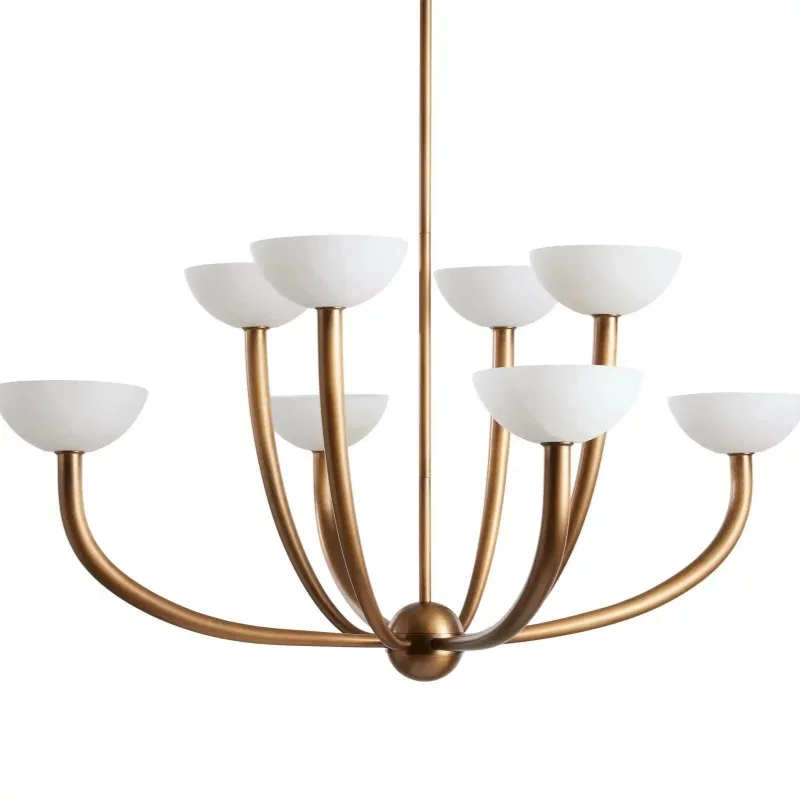 

Американский роскошный подвесной светильник из североамериканского мрамора, черный с латунью, с регулируемой яркостью, для отелей и ресторанов