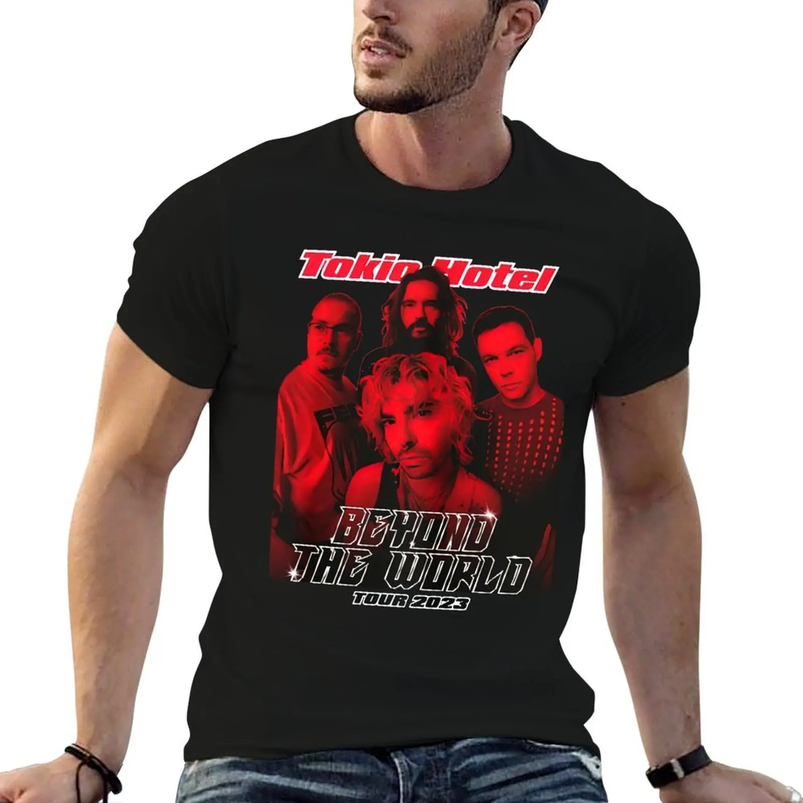 

Rare Tokio Hotel Beyond The World T-Shirt t shirts for man graphic vintage t shirt man casual anime t shirts oversize T-shirt