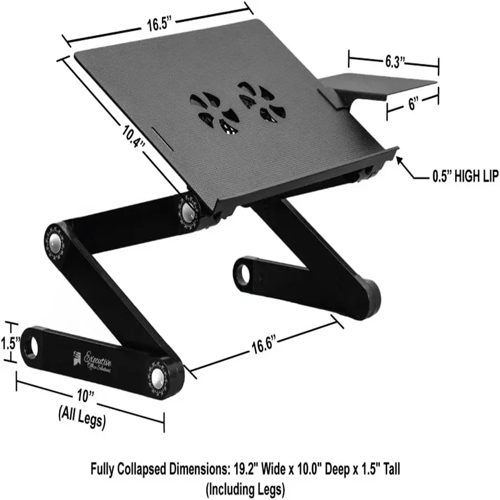 Suporte de computador dobrável ajustável suporte para laptop mesa dobrável suporte de ventilação para macbook pro acessórios suporte