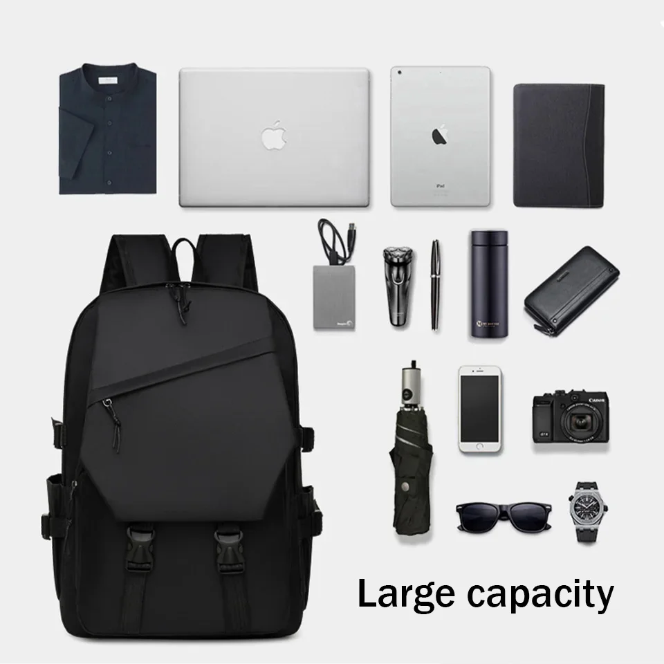 Business MEN\'S Large Capacity Computer Backpack Student Backpack Simple and Casual Campus Backpack