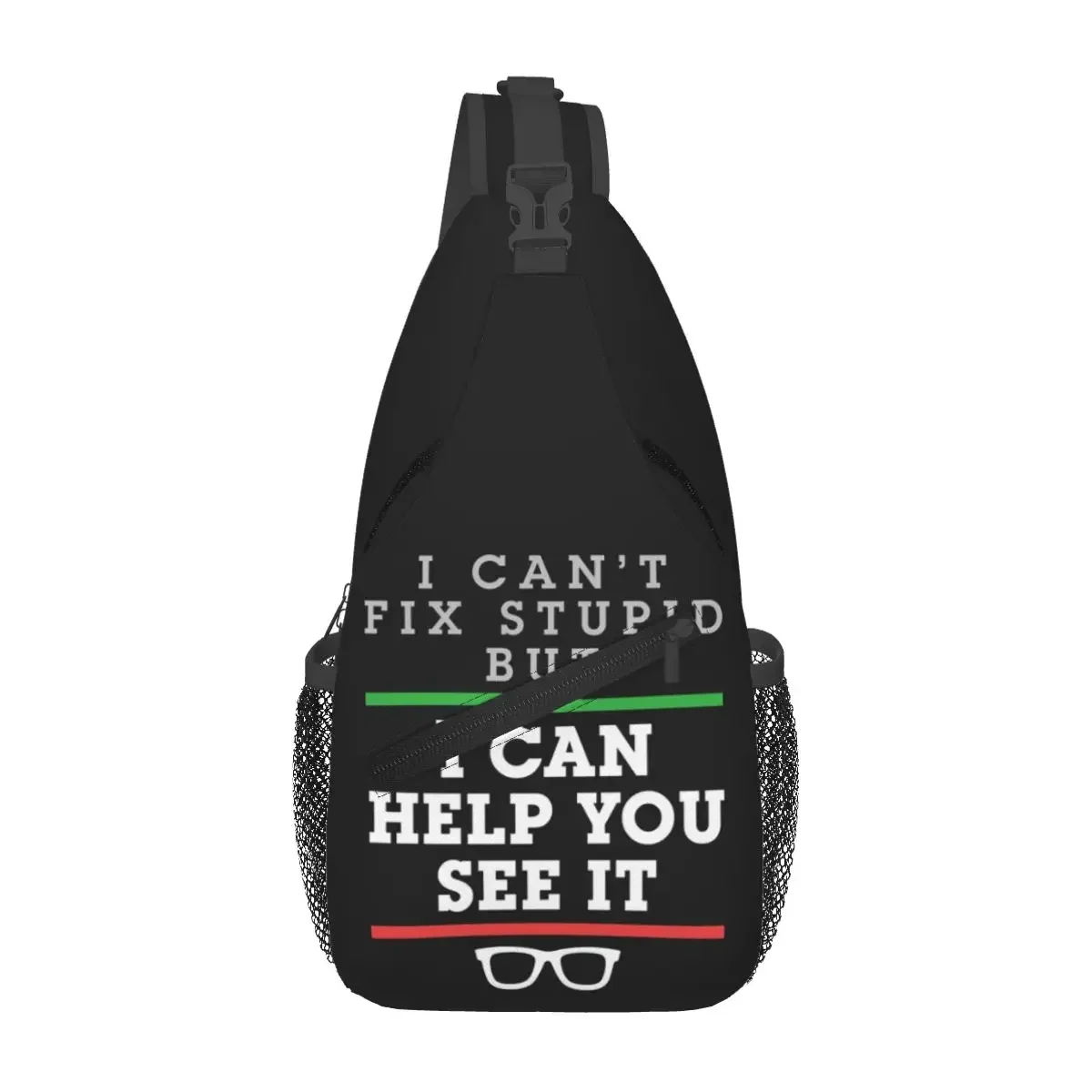 

Optometrist Optometry Ophthalmology See Stupid Chest Bag Men Sling Crossbody Backpack Chest Bag Traveling Daypack Shoulder Bag