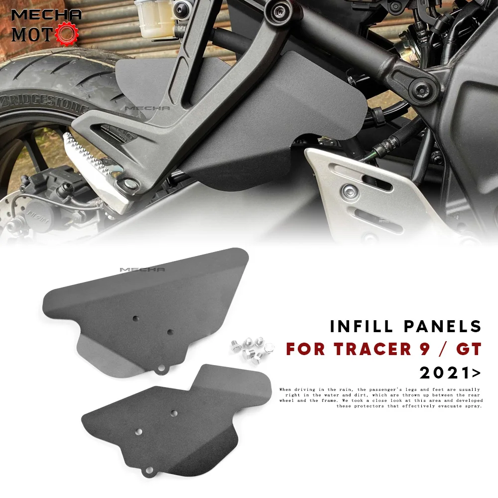 

Motorcycle Frame Infill Side Panel For Yamaha Tracer 9 Tracer9 Set Passenger Splash Guard Protector Cover Protection 2021 -