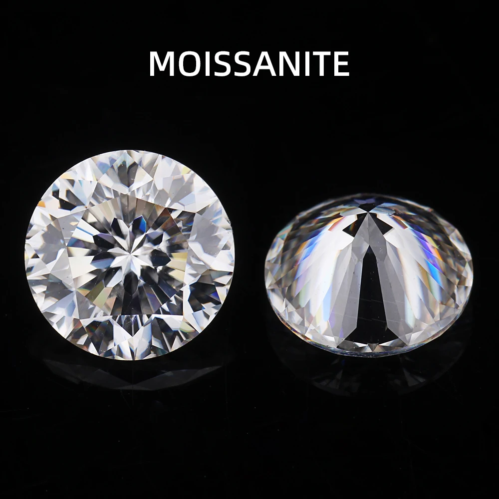 

9 hearts 1 flower cut round cut D color VVS1 clarity suitable for jewelry inlay production such as rings, earrings, pendants, et