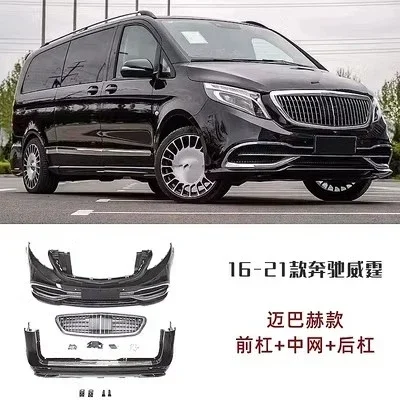 

Body Kit Headlight front rear bumper assrmbly for Mercedes Benz vito Modified Maybach GLS style grill mask Auto Accessories