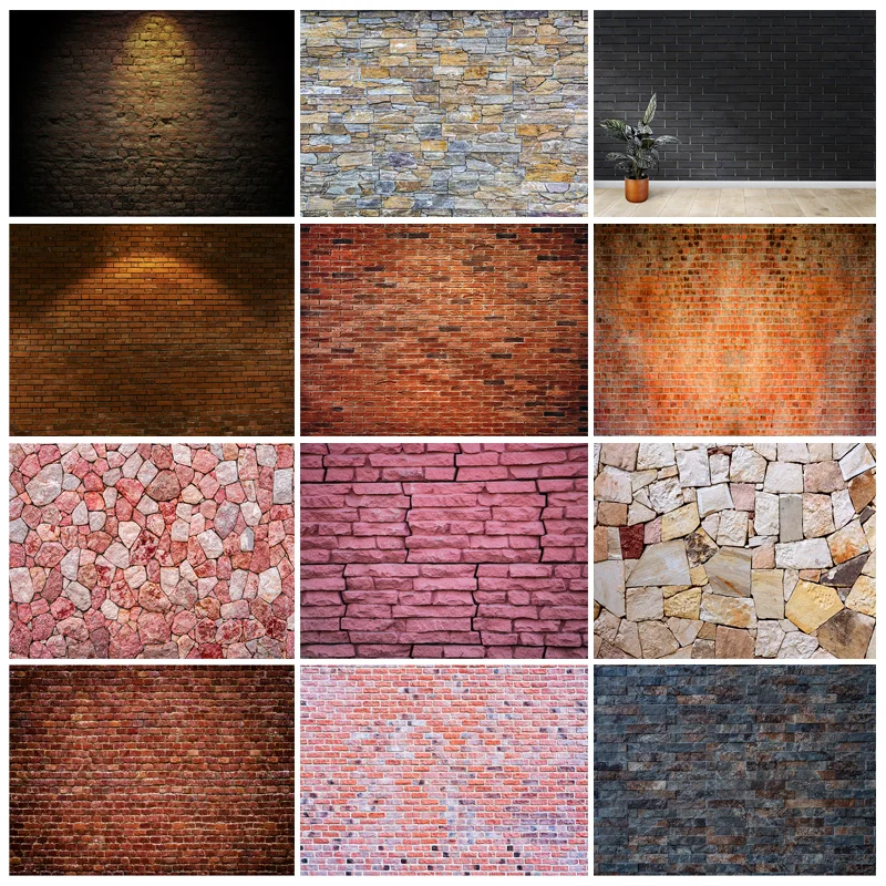 

ZHISUXI Vintage Brick Wall Backdrop Vinyl Photography Backdrops Photographic Background For Photo Studio Props 210326CAJ-03