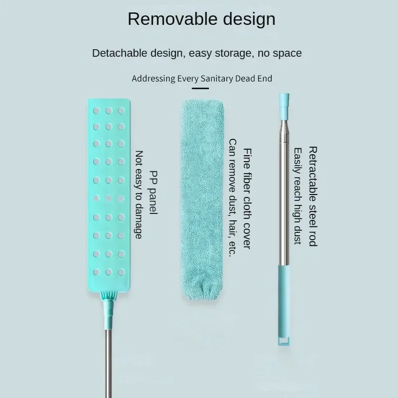 Telescopic Cleaning Duster Brush, Broom, Extended Crevice, Cobweb Microfiber Brush, Bendable Household Dust Cleaner