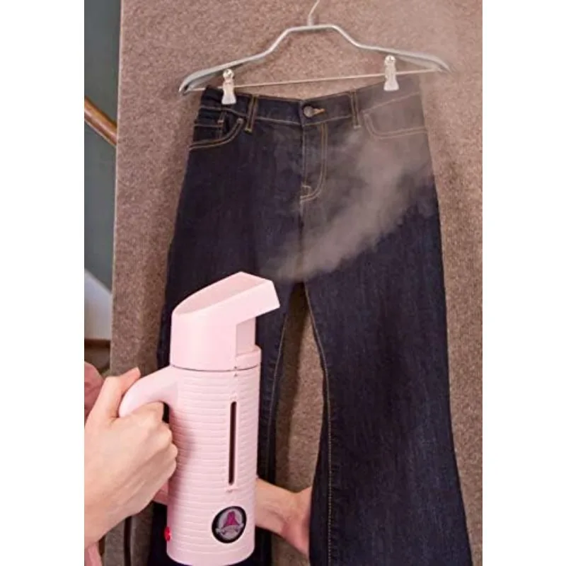 جهاز بخار جيفي ESTEAM جهاز بخار شخصي محمول باليد (سلسلة وردية)، 120 فولت، 6 × 3 × 11