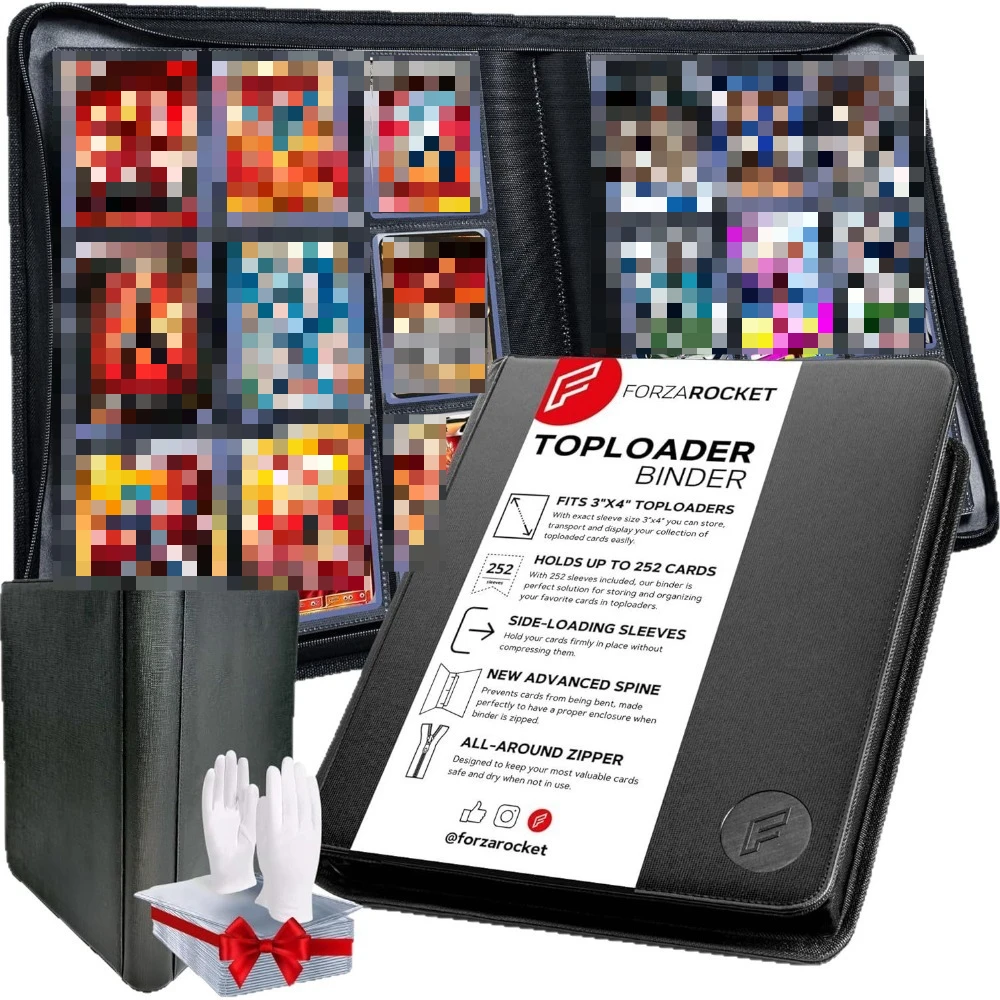 Large 4 Grid Large 9 Grid Hard Card Holder PU Card Album Magic The Gathering Card Album Large Capacity Collection