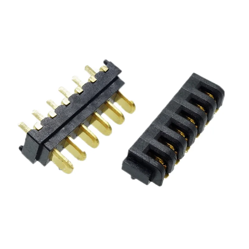 10PCS 2 3 4 5 6 7 8PIN Laptop Battery Connector Pitch 2.0MM Holder Clip Slot Contact Male and female plug 180 degree bend foot