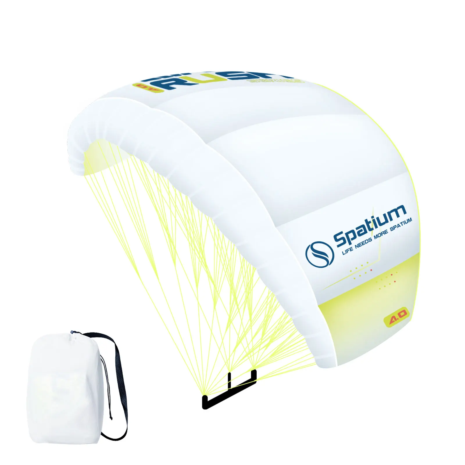 Spatium Chinese Manufacturer Parawing Wing Ripstop Kite Parawing Pocket Nylon Surf Parawing Wing Surfing Parawing for  Surfboard