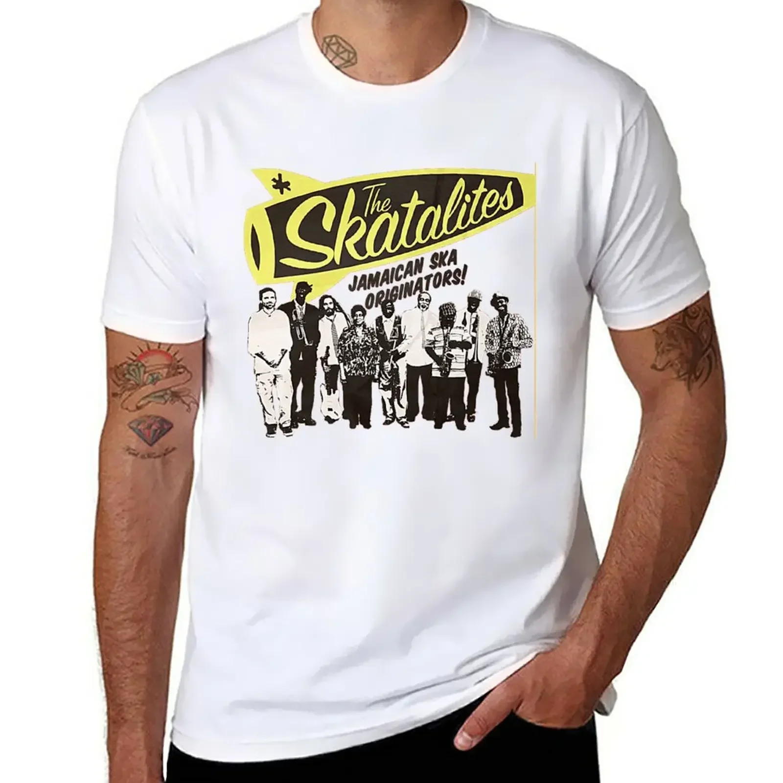 Skatalites T-Shirt tops funnys korean fashion black t-shirts for men