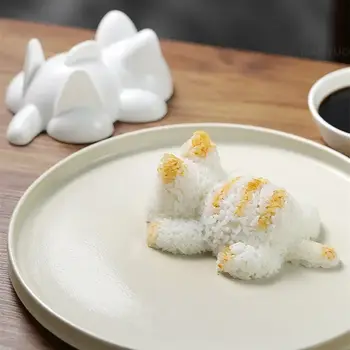 1ks roztomilá kreslená kočičí forma, DIY formy na rýžové kuličky, sushi formy, děti, rýžová kaše, bramborová kaše, dýňová kaše, pečení, kuchyňské příslušenství 6 nejlepší prodej kočičí toustovač - №4
