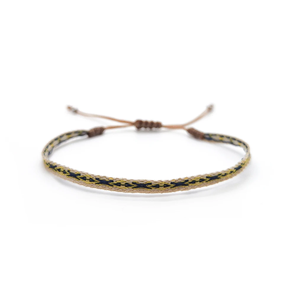 KKBEAD Kolumbien Armband Stoff Stoff Armbänder für Frauen Männer Handgewebtes geflochtenes Armband Geschenk Großhandel Boho Freundschaftsschmuck – Detail 13