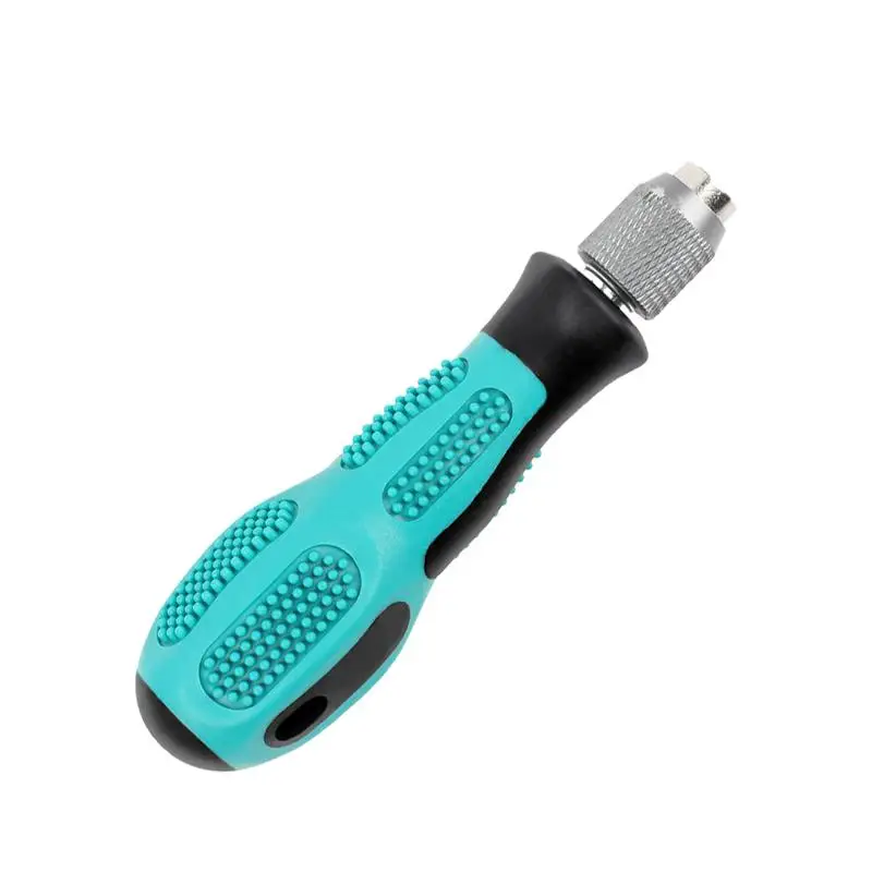 

Screwdriver Handle 6.35mm Self-Locking Adapter Ergonomic Anti-Slip Replacement Accessories With Self-Lock Mechanism For